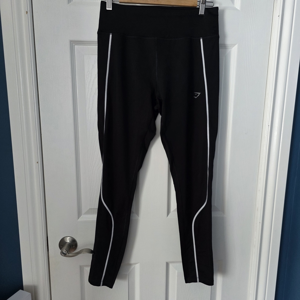 Gymshark Black Leggings with White Tag